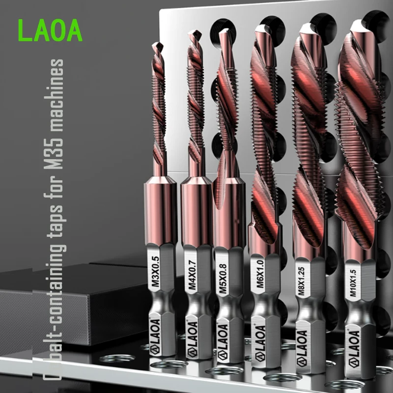 

LAOA Machine cobalt-containing tap M35 composite tap drilling and tapping integrated chamfering stainless steel