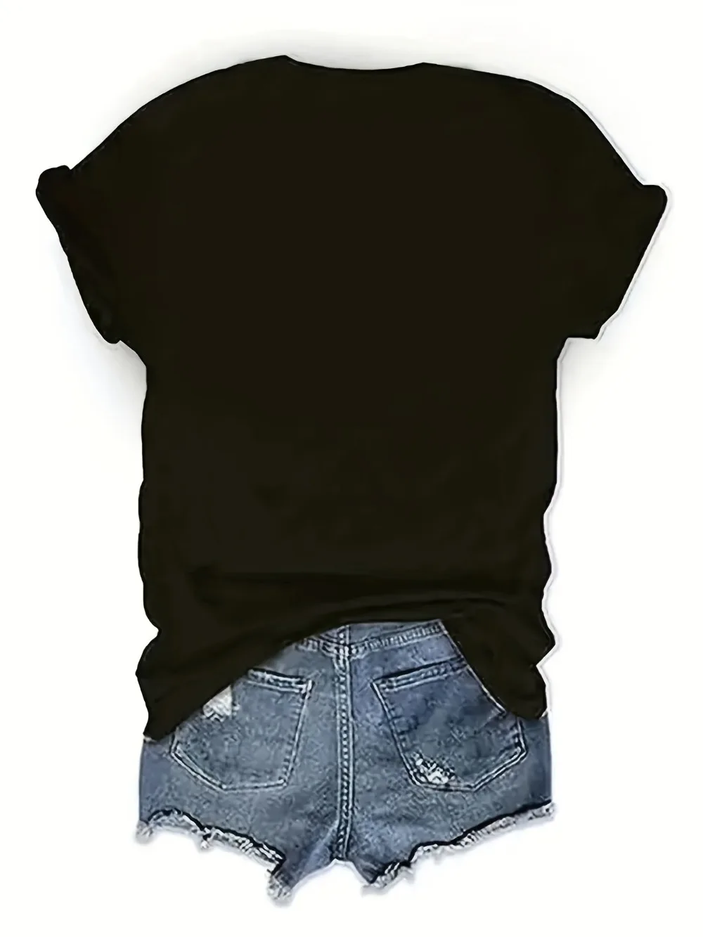 Camiseta feminina casual de manga curta com gola redonda e estampa floral de morango adequada para uso diário com top com estampa floral