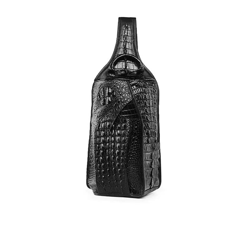 

VVBrown new crocodile chest package male business Inclined shoulder bag male large capacity Single shoulder bag leisure