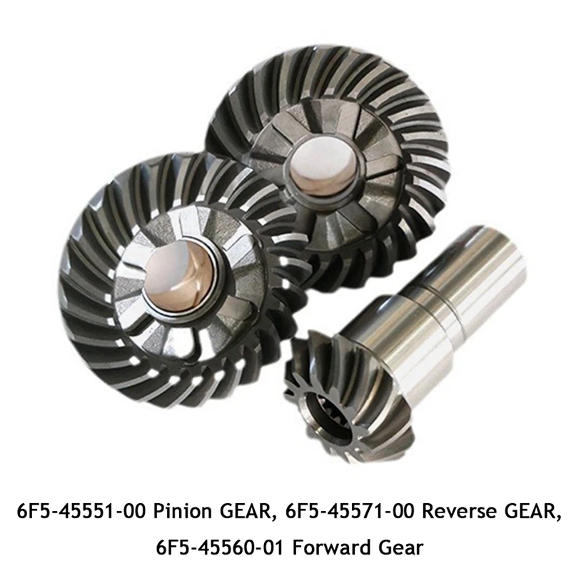 Outboard Gear Set 6F5-45551-00 Pinion Gear 6F5-45571-00 Reverse Gear 6F5-45560-01 Forward Gear For Yamaha 40HP Motor Accessories