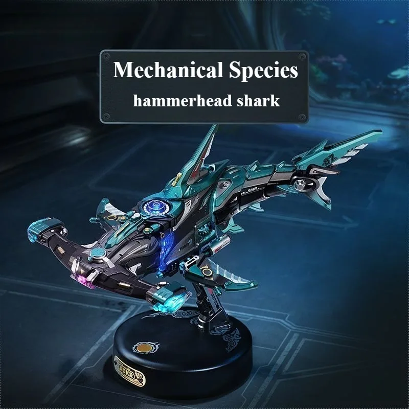 2026 New Product Robotime Mechanical Species Hammerhead Shark Metal Assembly Model Toy Collectible Gift for Adults and Children