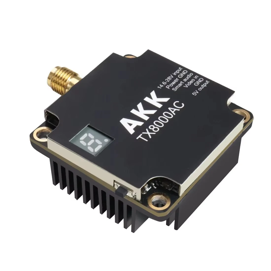 AKK TX8000AC 5.8G 96CH 8W Video Transmitter FPV VTX 25/1000/3000/5000/8000mW output power for fpv drone