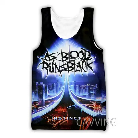 CAVVING 3D 프린트 블랙 탱크 탑, 하라주쿠 조끼, 남성 및 여성용 언더셔츠 셔츠, 스트리트웨어