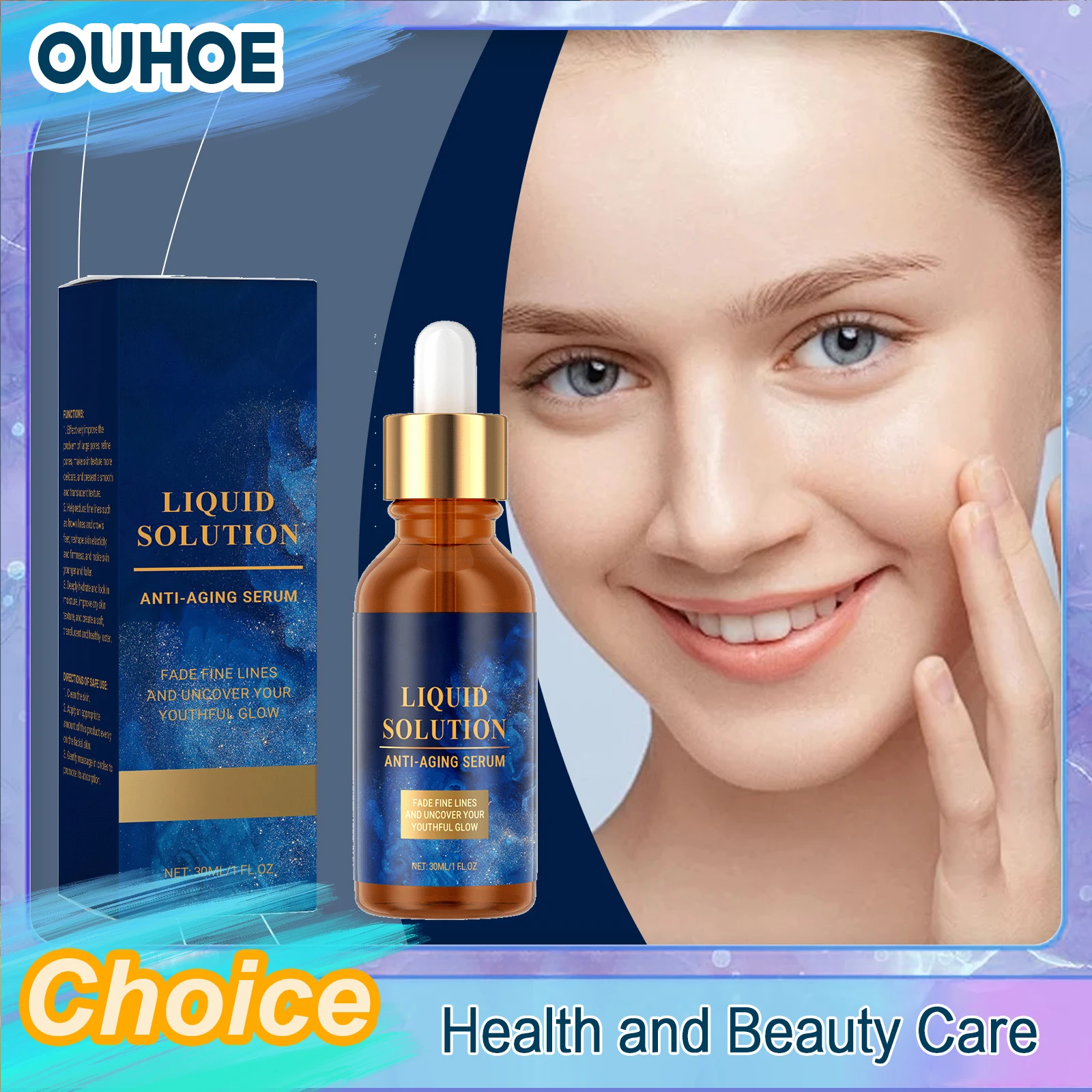 

Anti Aging Serum Reduce Wrinkles Fade Fine Lines Whitening Firming Lighten Spots Repairing Nourishing Hydrating Facial Essence