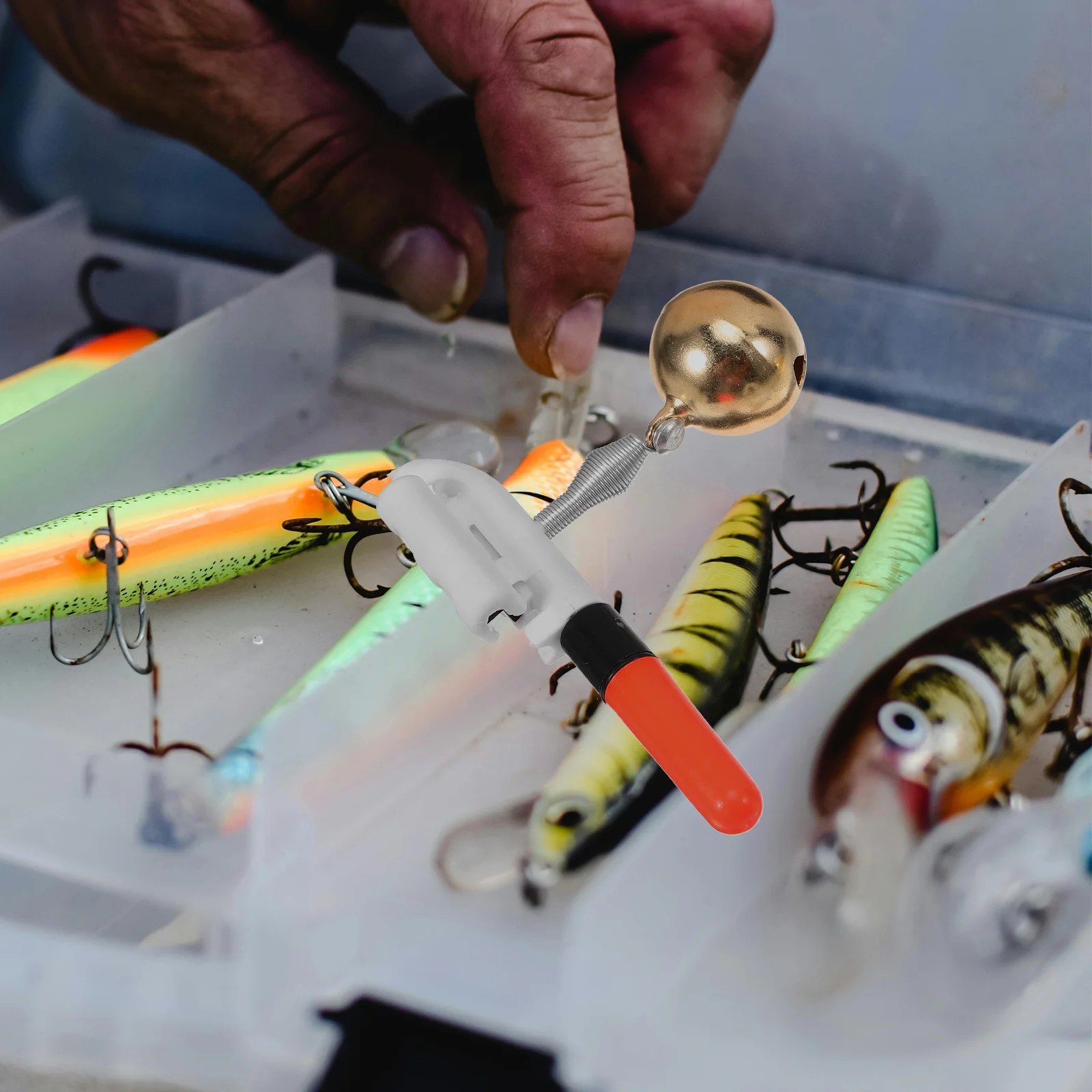 

10Pcs Fishing Alarm Lamp Compact Design Easy Hold Strong Wear Resistance Night Fishing Tackle Supplies Warning Light