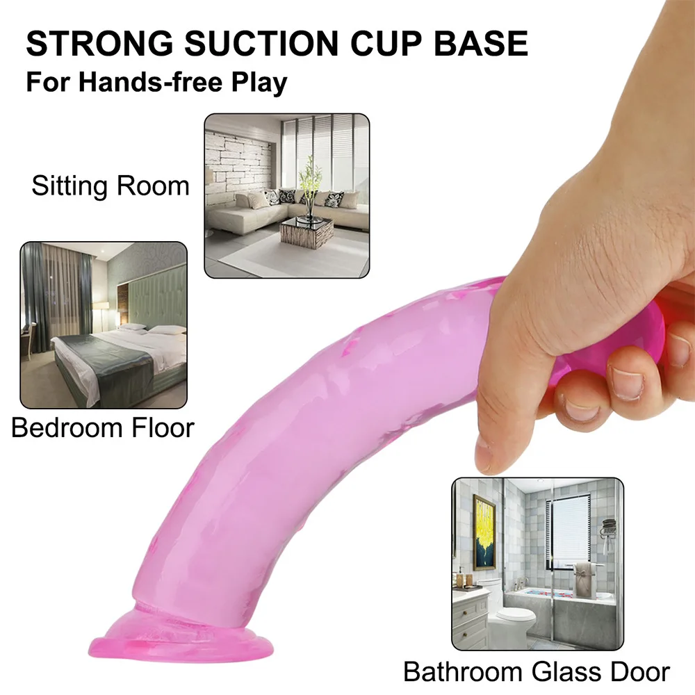 Realistic Dildo With Suction Cup Huge Jelly Dildos Sex Toys for Woman Men Fake Big Penis Anal Butt Plug Erotic Sex Shop