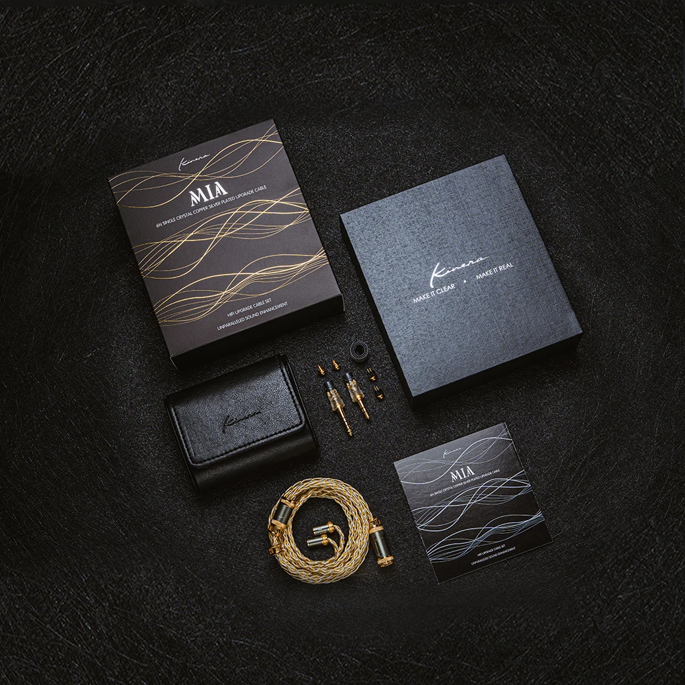 Кабель для обновления наушников Kinera MIA 6N, монокристаллическая медь, посеребренный, 3,5 мм, 4,4 мм, съемный разъем 0,78 2-контактный/разъем MMCX