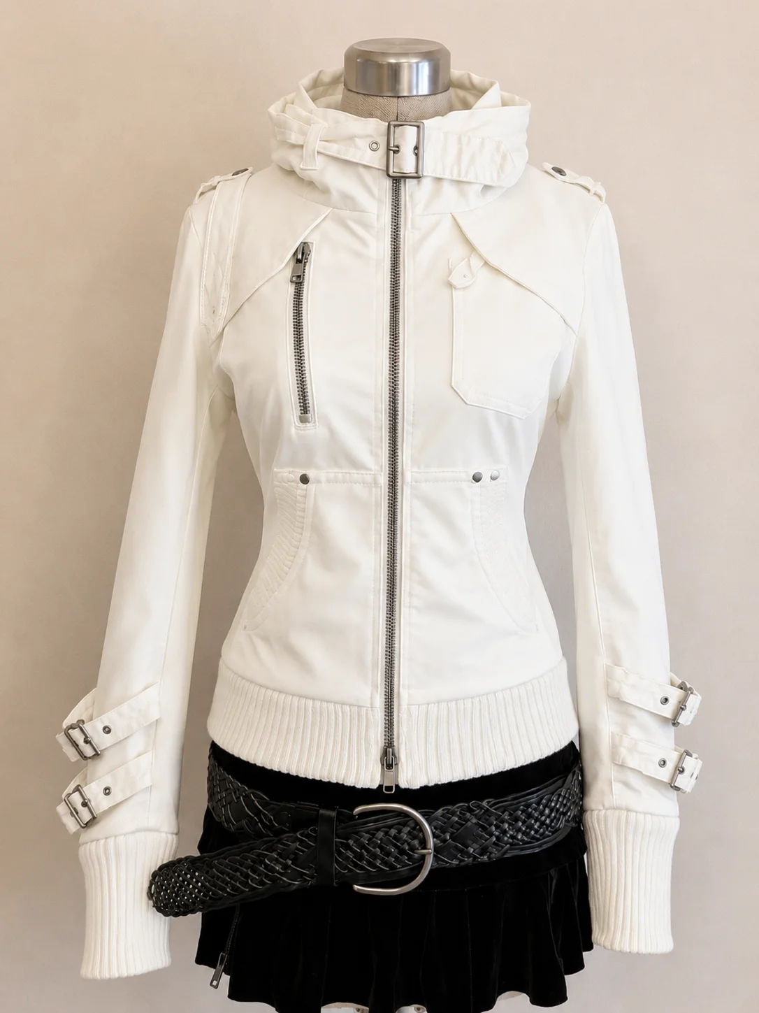 2026 American Vintage Safari Coats Women Spring Gothic Clothing Harajuku Punk Jackets with Hooded Korean Fashion Harajuku Coats