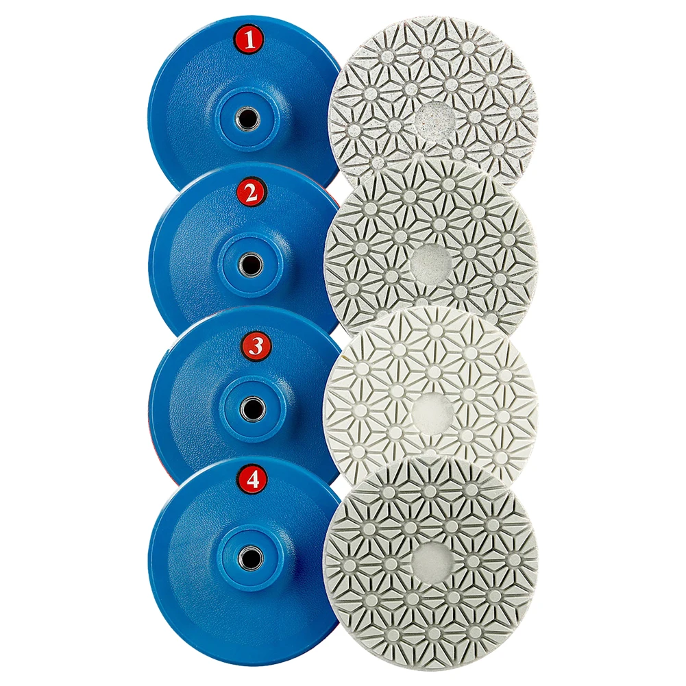 Stone Polishing Grinding Wheels Polishing Projects 100mm Diameter 4mm Thickness Efficient Polishing Performance For Concrete