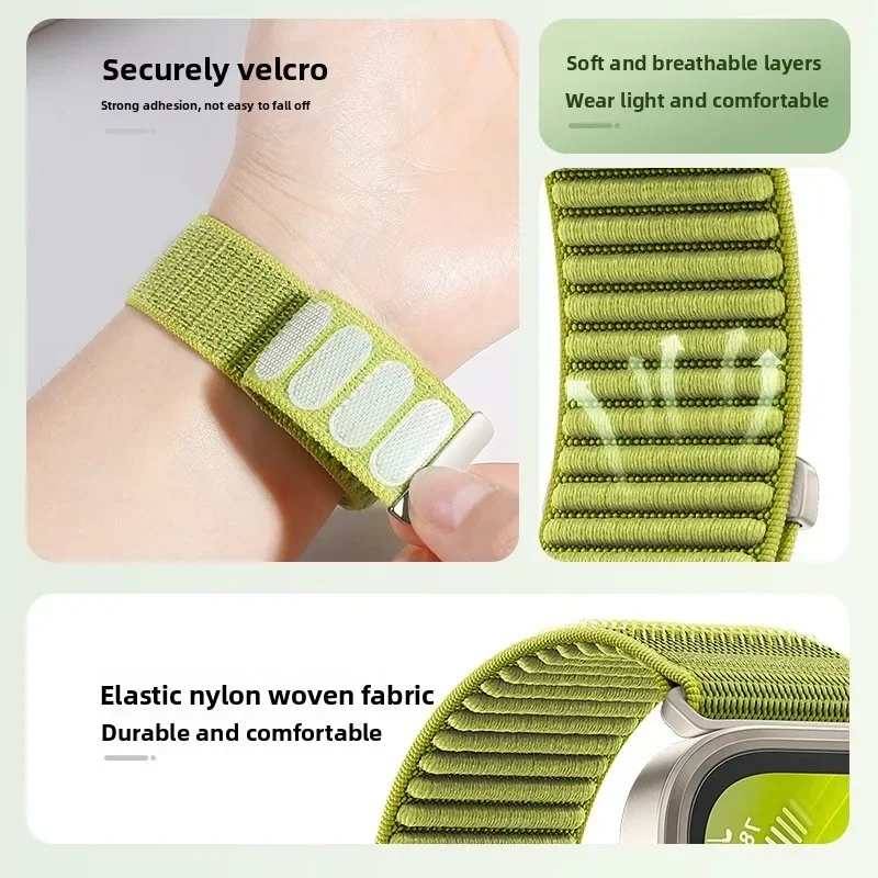 Nylon Strap for Samsung Galaxy Watch 8 Classic 46mm Adjustable Replacement for Watch 8 44MM 40mm Bracelet Band Accessories