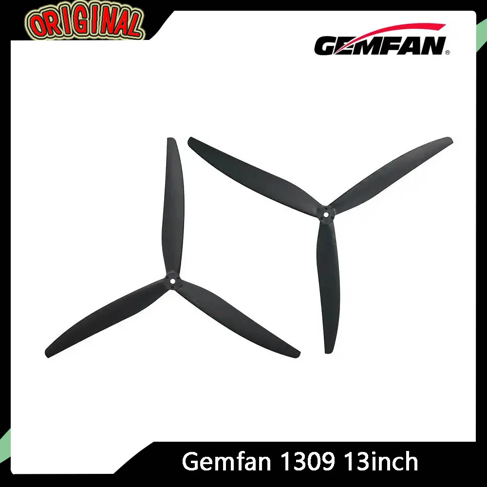2 paar Gemfan 1309 13" (330 mm) 3-bladige glasvezel nylon rekwisieten - vaste steek voor RC FPV-drones