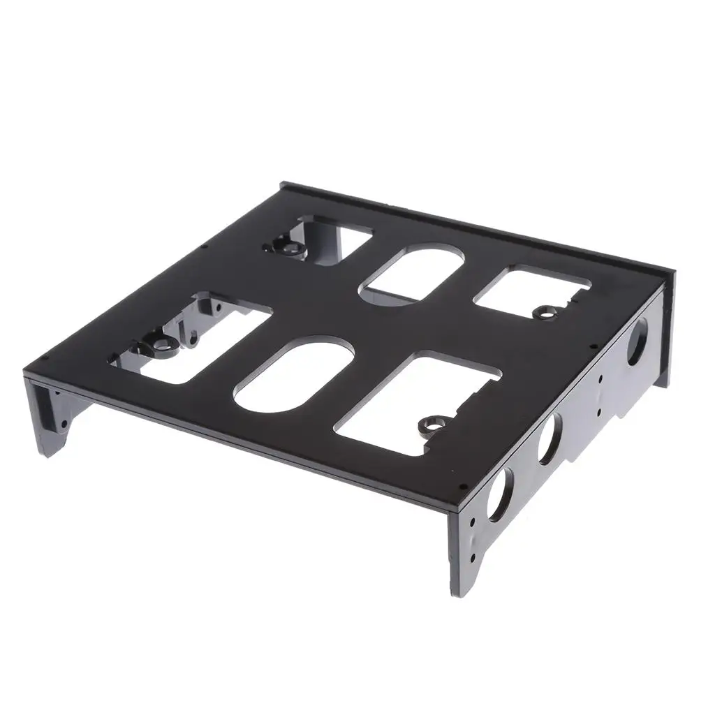 Durable Plastic Hard Disk Mounting Bracket Adapter 3.5 to 2.5 Inch Drive Holder for Computer Case Upgrade