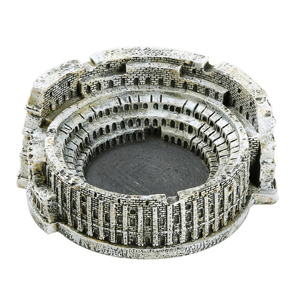 

Resin Colosseum Ashtray Home Adornment Creative Rome Ornament Household Tearoom Decorative Practical Delicate Art Crafts