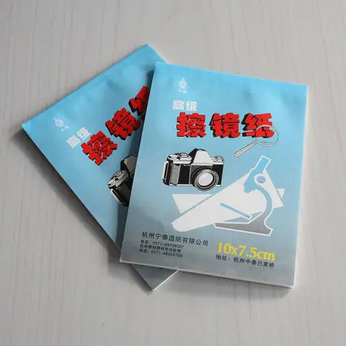 50 Sheets Soft Camera Lens Optics Tissue Cleaning Clean Paper Wipes Booklet
