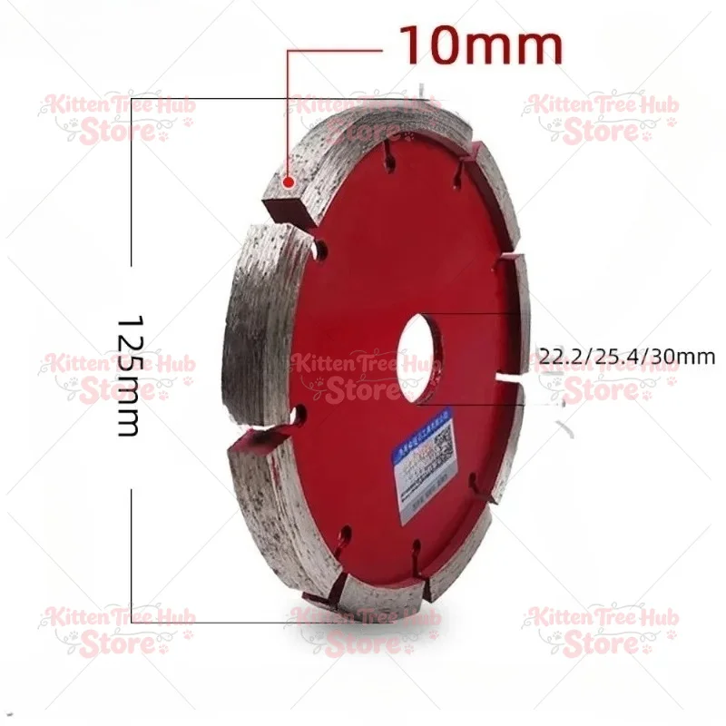 125mm Diamond Saw Blade for Concrete, Marble, Granite, and Masonry Cutting, 3/4/6/10mm Thickness Slotting Disc