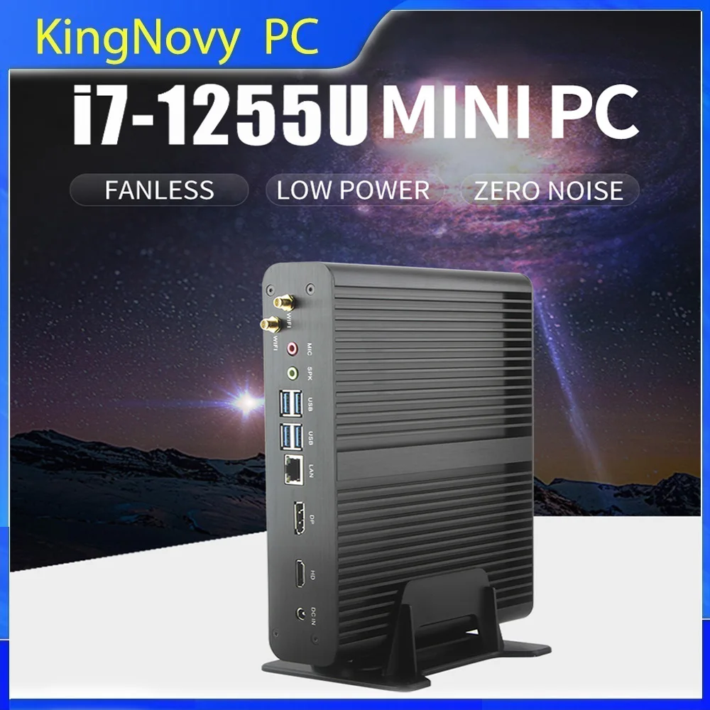 Topton 12th Gen Mini PC Gaming Intel i7 1255U 1165G7 10710U Barebone Desktop Gamer Computer HTPC Aluminum Efficient Cooling WiFi