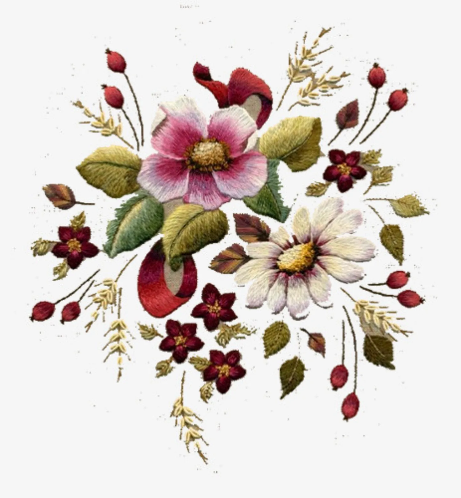 300654-Romantic Floral Hand Paint By Numbers Home Decoration Art