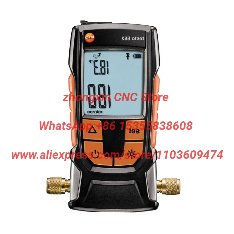 Testo 552 Digital Vacuum Gauge 0560 5522 Vacuum Measuring Instrument 0-26.66mbar Bluetooth-compatible
