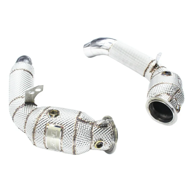 Head Section High flow Pipes Exhaust Pipes branch downpipe Exhaust Pipe with catalyst For BMW M5/M6 F06 F10 F13 4.4TT