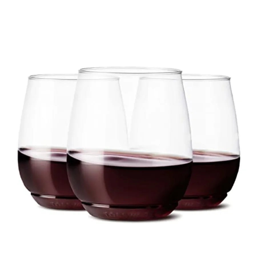 

POP 14oz Vino SET OF 252, Premium Quality, Recyclable, Unbreakable Crystal Clear Plastic Wine Glasses