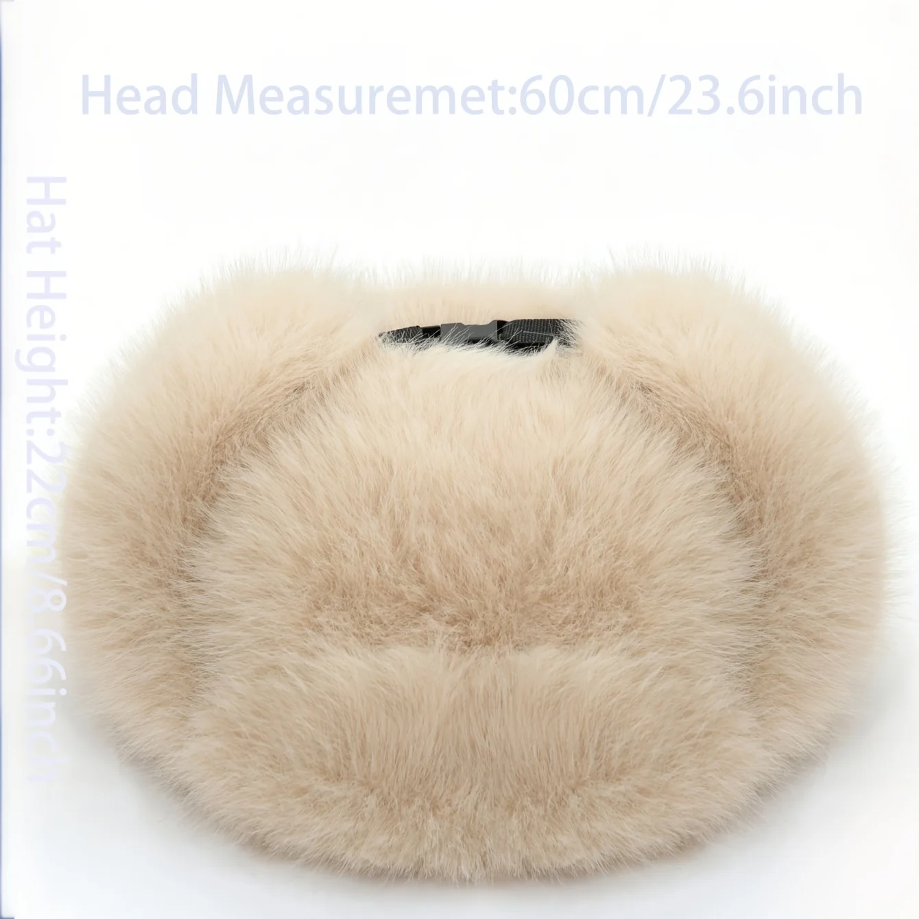 Vintage Faux Fur Ushanka - Warm Ear Flap Hat for Skiing, Hiking & Daily Use. Durable & Classic Style with Hook-and-Loop Closure.