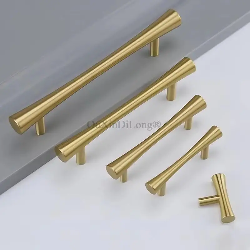 Retro 4PCS Solid Brass Furniture Pulls Handles Drawer Knobs Cupboard Wardrobe Closet Dresser Shoe Cabinet Door Pulls Pens