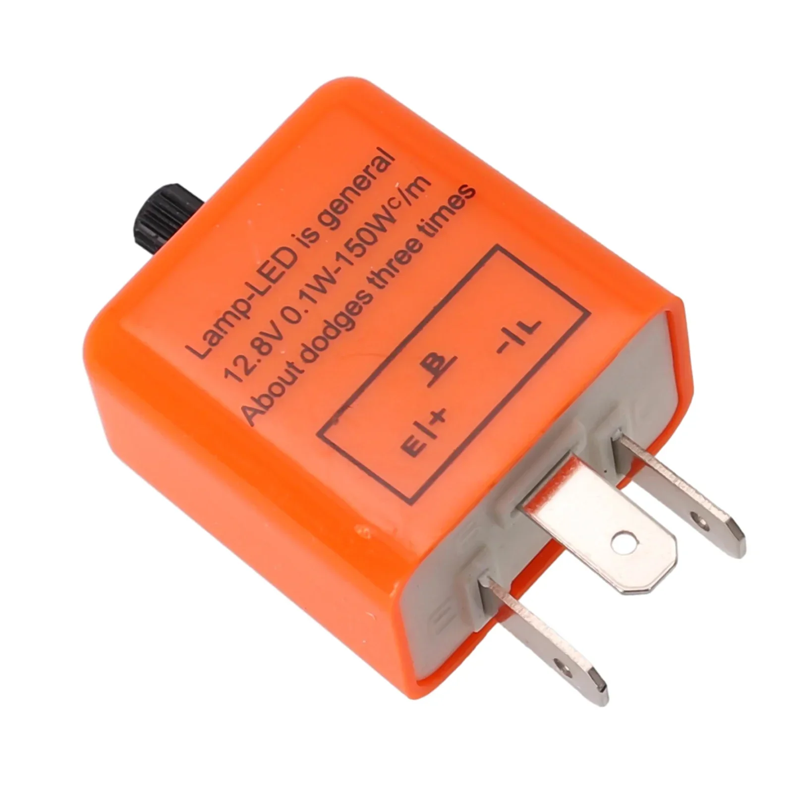 3pin Motorcycle LED Flasher Relay Adjustable Frequency Square Flashing Flasher Motorcycle Led Lights Turn Signal Indicator 12V
