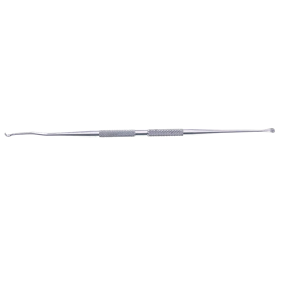 Double-end Straight Angled Graft Slip Metal Handle with Non-slip Grip Artificial Rearing Graft Larvae Cell Stainless Steel Tool