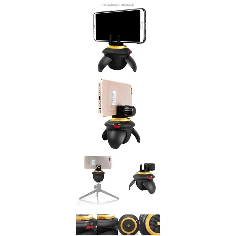 Superior MRP01 360° Rotation Mini Electric Panorama Head For Gopro Action Camera Smartphone Phone Time Lapse Tripod Ball Head