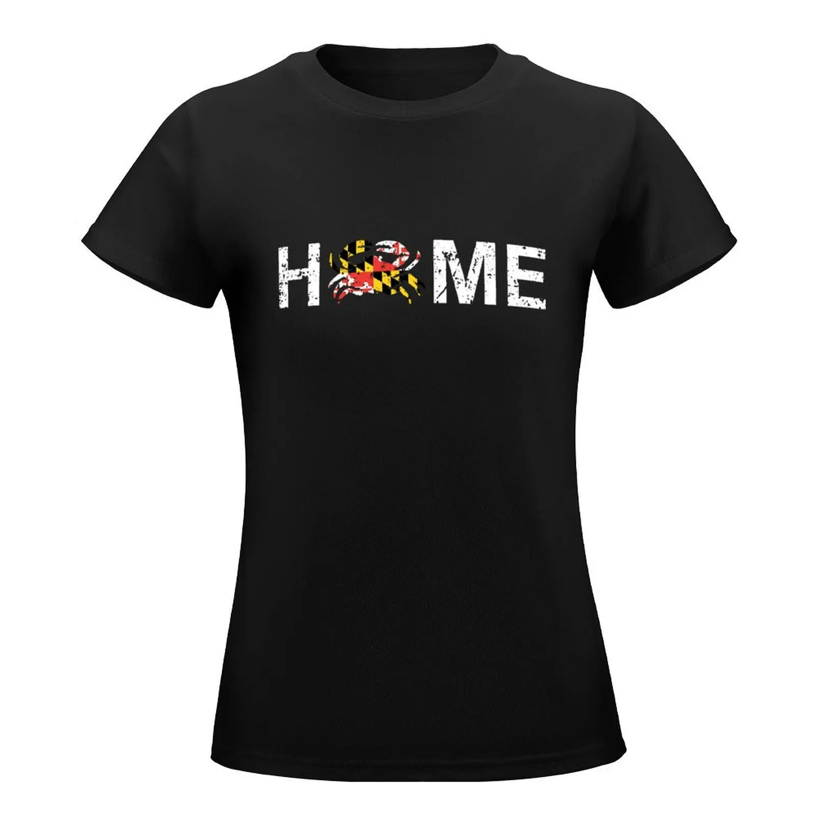 Native Baltimore Ocean City Maryland Crab Home T-Shirt kawaii clothes Blouse Women's clothing