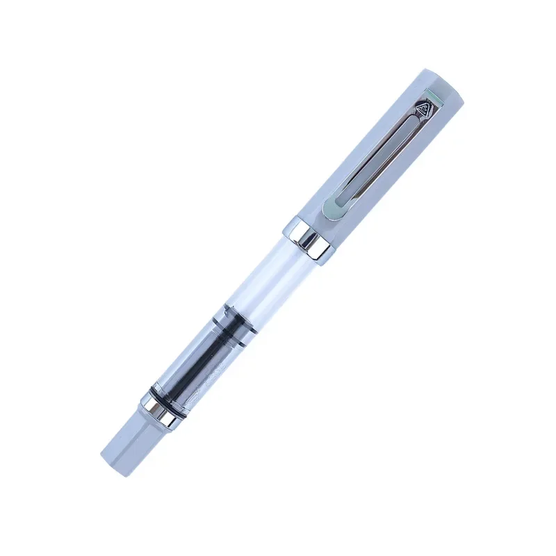 Lanbitou 3059 Piston Fountain Pen EF/F Nib Plastic Ink Pen Silver Clip Business PK JINHAO Stationery Office School Supplies