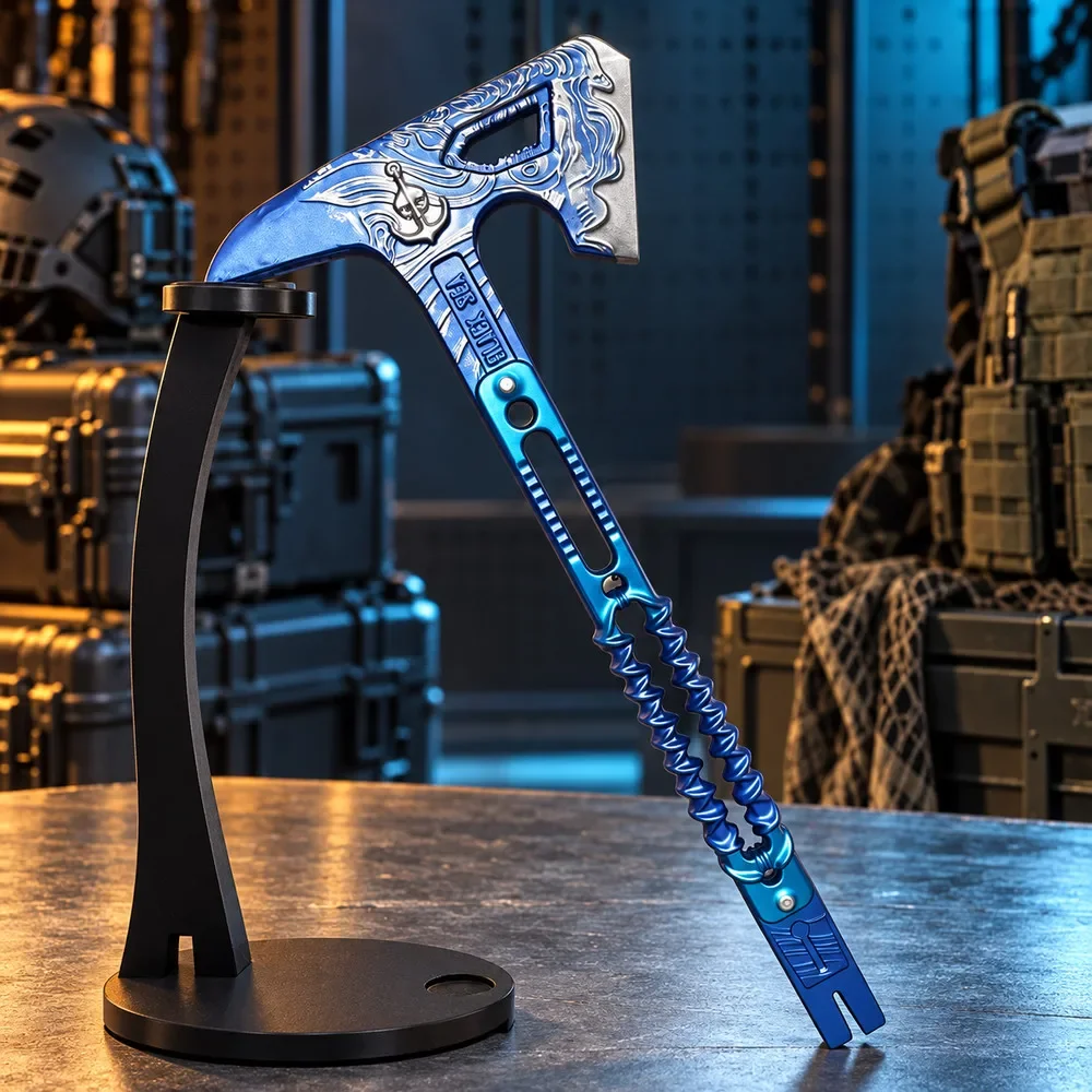 60cm Delta Operation Katana Metal Blade Axe Sword Real Size Japanese Katana Original Samurai Sabre Anime Polaris Knife Toy Gift