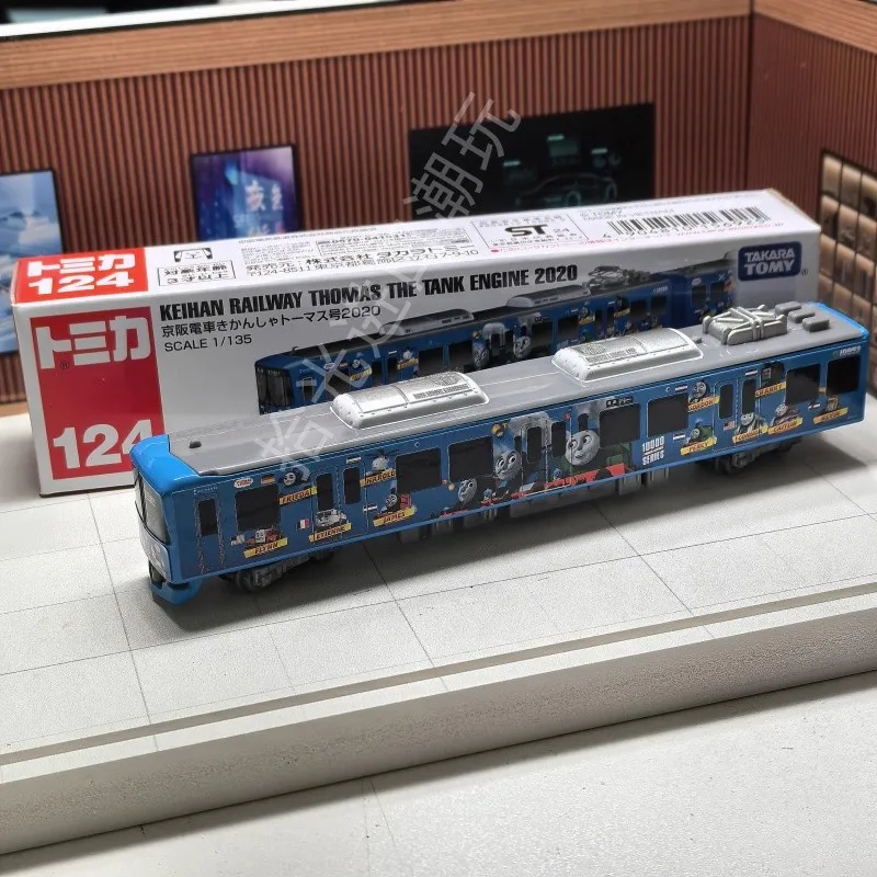 Takara Tomy Tomica Tipo largo Tomica No. 124 Keihan Train Thomas el motor del tanque 2020 coche juguetes de aleación vehículo modelo de Metal fundido a presión