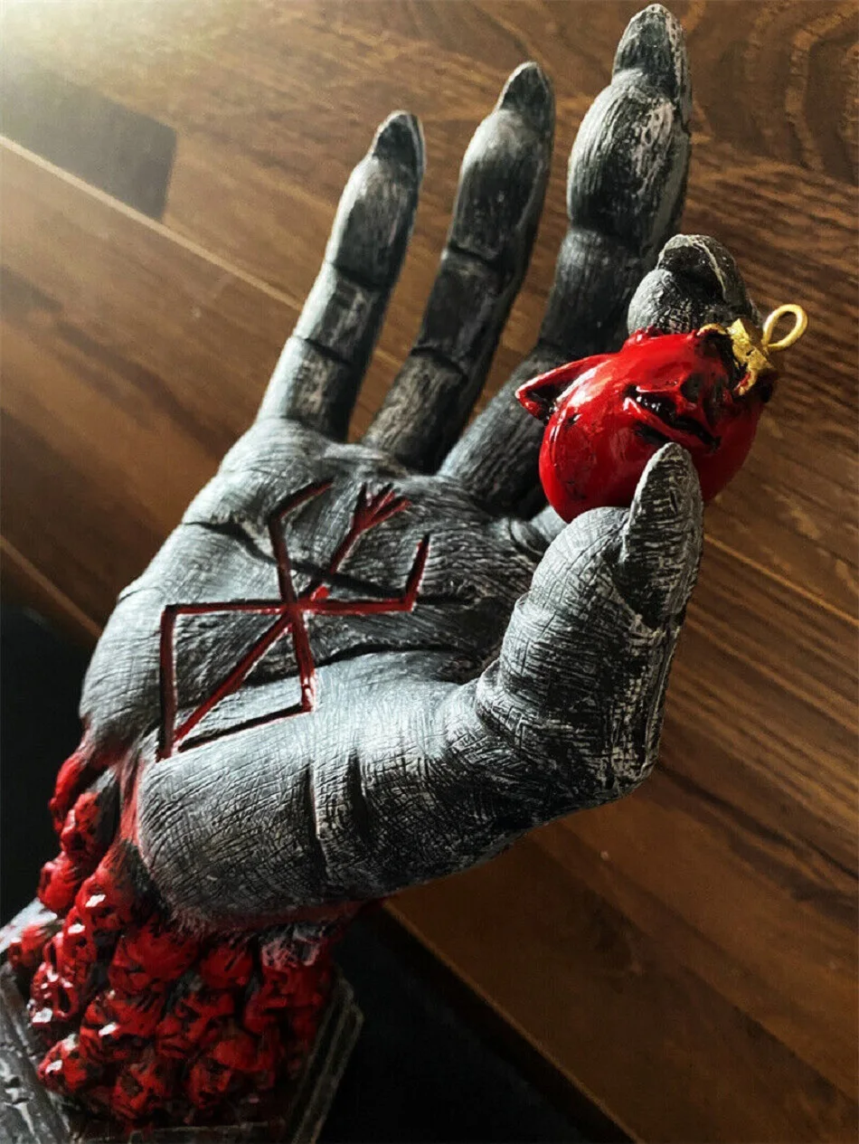 أنيمي Berserk الشكل Berserk يد الله الشكل الشيطان اليد Berserk جمع نموذج دمية لعبة الراتنج الشكل للطفل هدية عيد ميلاد
