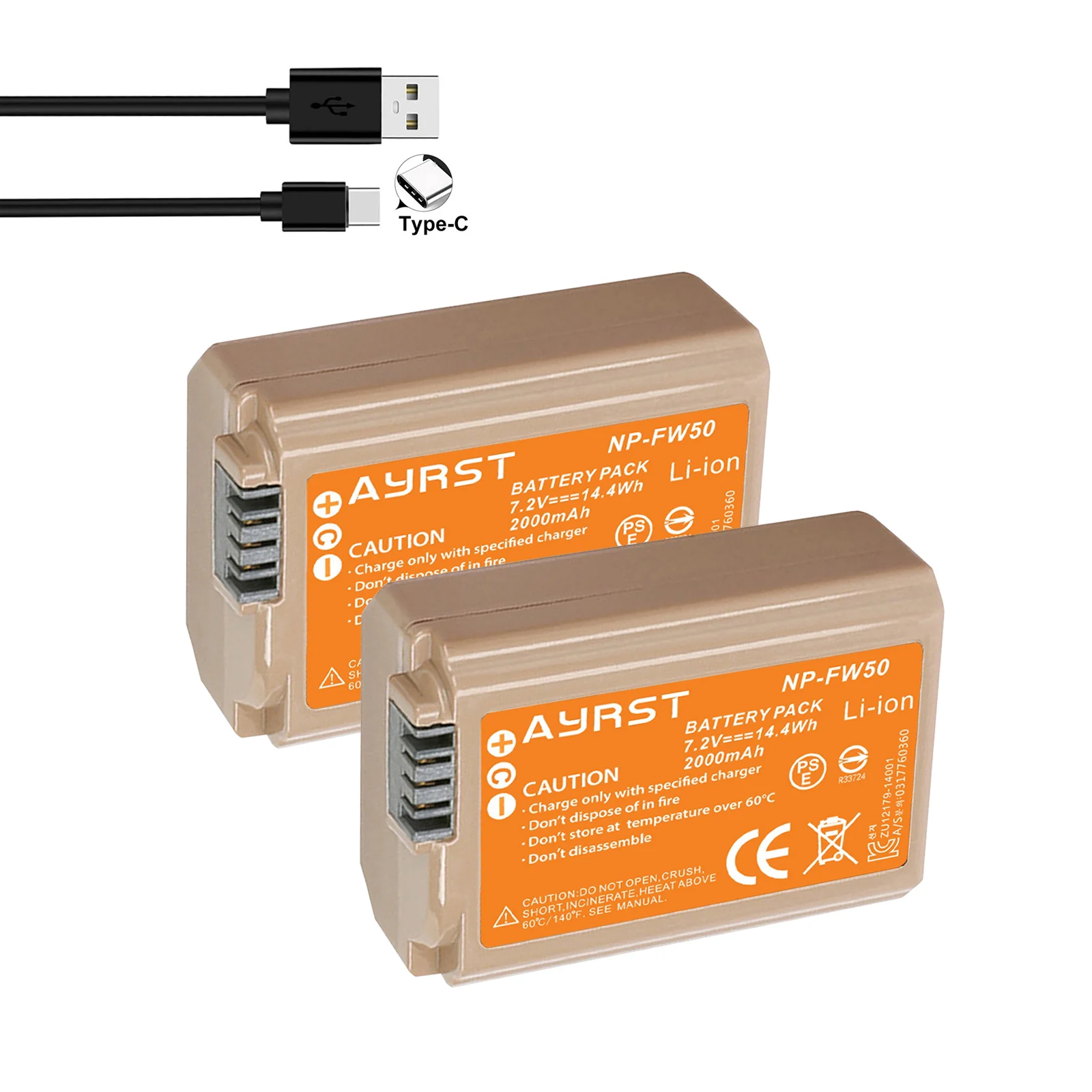 بطارية NP-FW50 للشحن المباشر من النوع C لسوني a6400 a6000 zve10 a6300 a7m2 a7r2 a6100 A5100 nex7 SLR