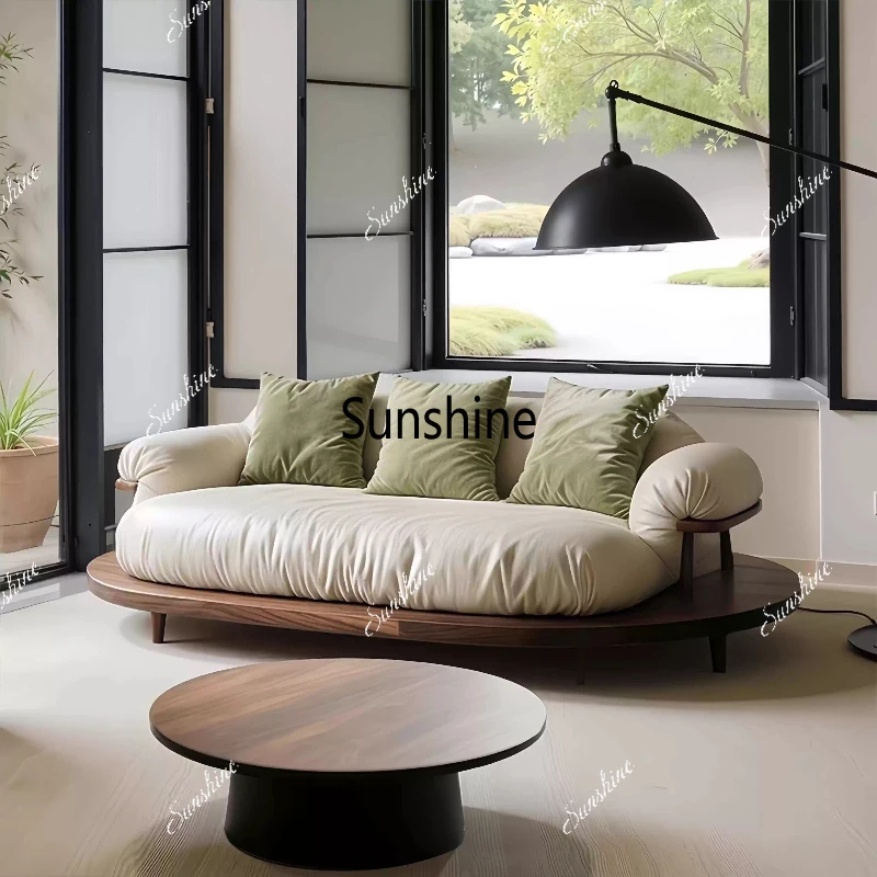

New Chinese style, solid wood, living room, classic simple light luxury sofa living room furniture