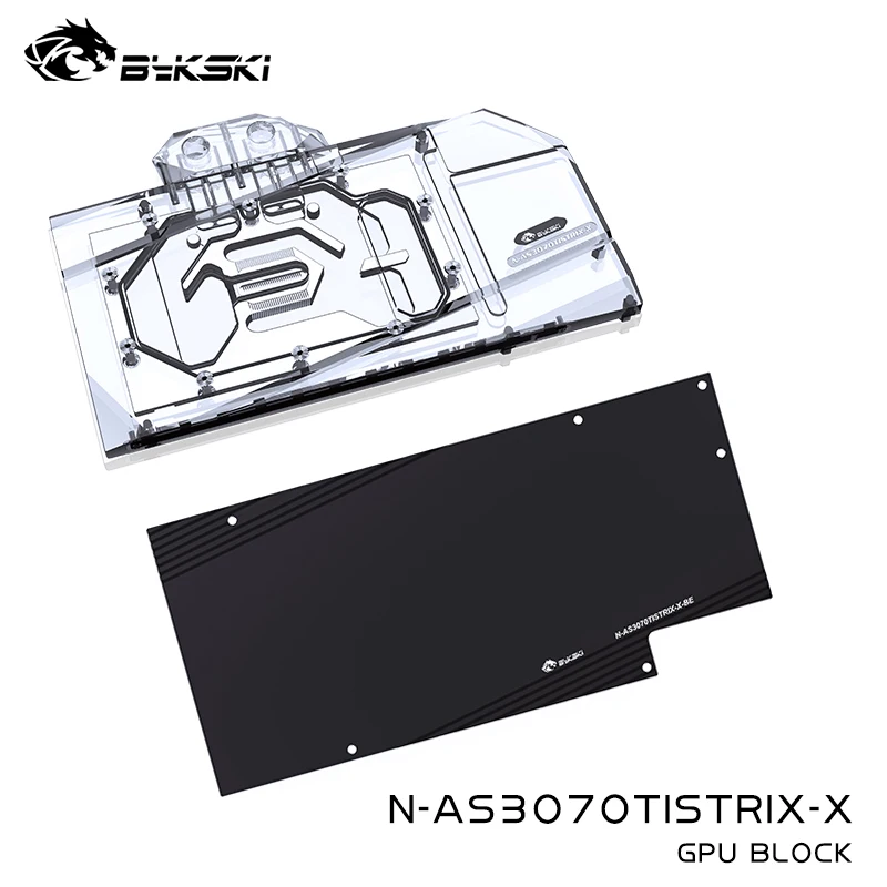 Bykski N-AS3070TISTRIX-X Water Block for ASUS ROG STRIX RTX3070TI O8G GAMING/Full Coverage /with Backplane/Copper Radiator