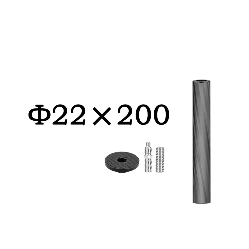 Mid-Axis Carbon Fiber Einbeinstativ Pole Zubehör Stativ Center Shaft Verlängerung Stange 3/8 zoll Loch SLR Kamera Stabilisator Griff grip – Detail 11