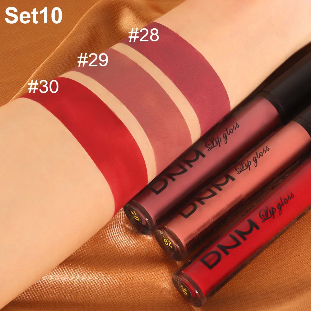 Conjunto de copa antiaderente Matte Mist Velvet, duradouro, brilho labial impermeável, batom líquido, esmalte labial colorido, maquiagem, 3 peças, 1 conjunto