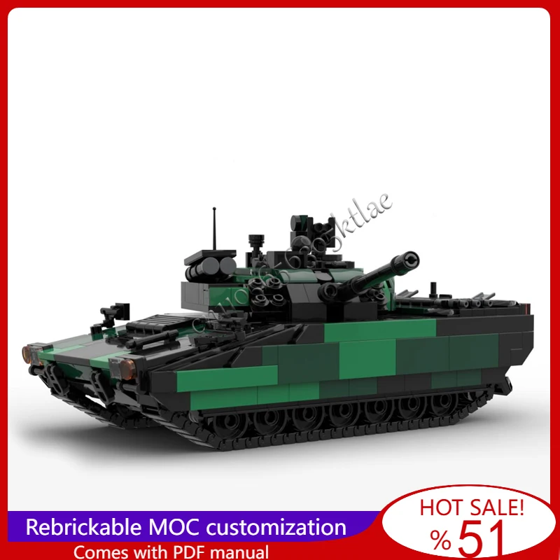 

969 Parts Light Tank Destroyer Model MOC Building Blocks Bricks DIY Creative Assembly Toy Set For Children Popular Birthday Gift
