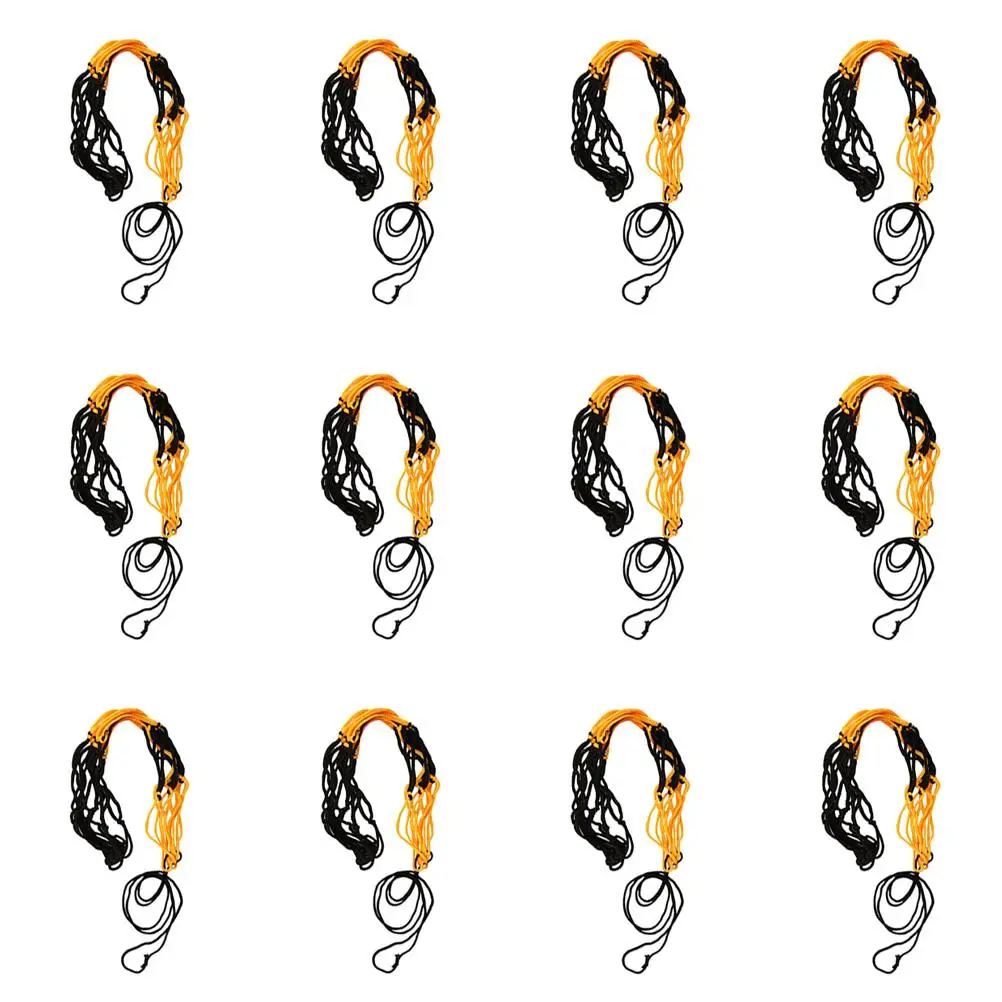 

12 Pcs Basketball Net Bag Wear-resistant Mesh Equipment Soccer Volleyball Tennis Ball Supply Storage Team Sports Gear