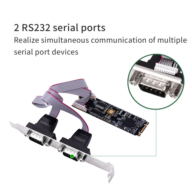 PCIE Serial Rs232 Ports Adapter Card Pcie X1 I/O Controller Card 4 DB 9 Bracket PCI Express WCH384 Chipset