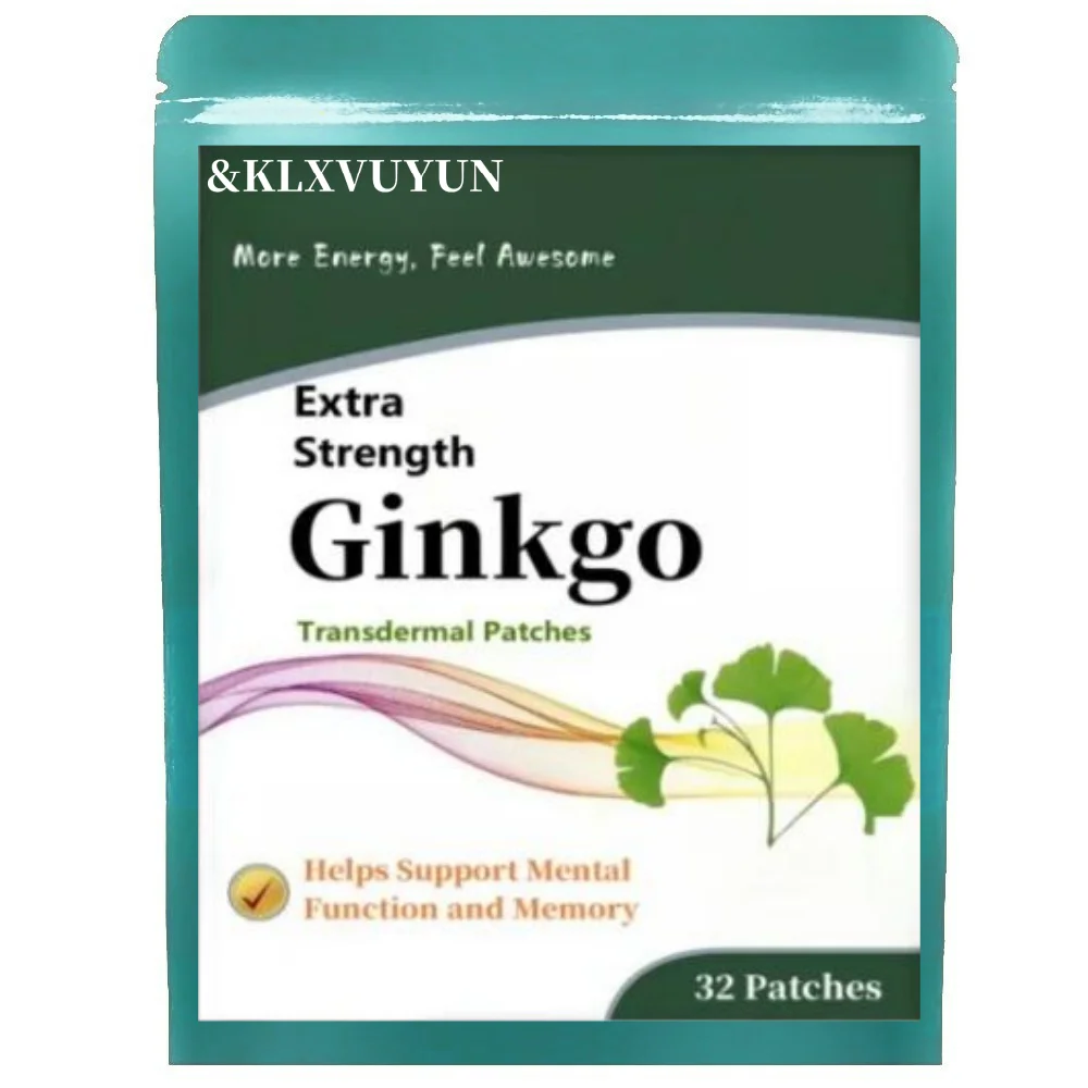 Extra Strength Ginkgo Transdermal Patches, Non-GMO, Gluten Free, Vegan, Soy Free