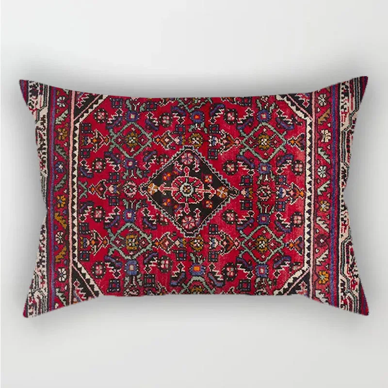 Ethnic Style Pattern Double Sided Pillowcase, Decorative Rectangular Cushion Cover for Sofa, Insert Not Included