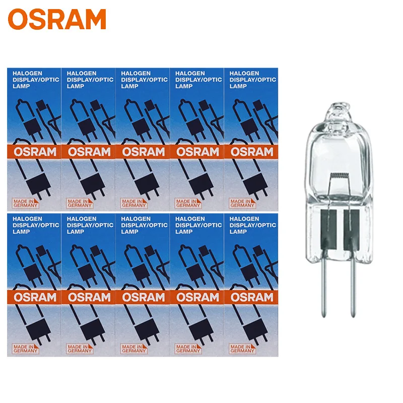 OSRAM 10pcs Halogen Microscope Surgical Shadowless Projection Display Optic Lamp Bulb HLX 64250 G4 ESB 6V 20W NAED 54261