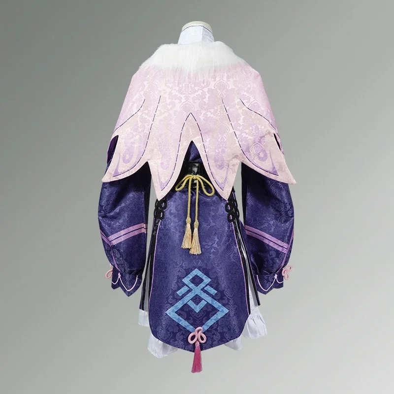 YunJin 코스프레 코스튬 임팩트 성인 카니발 유니폼 가발, 애니메이션 할로윈 의상, 여성 게임