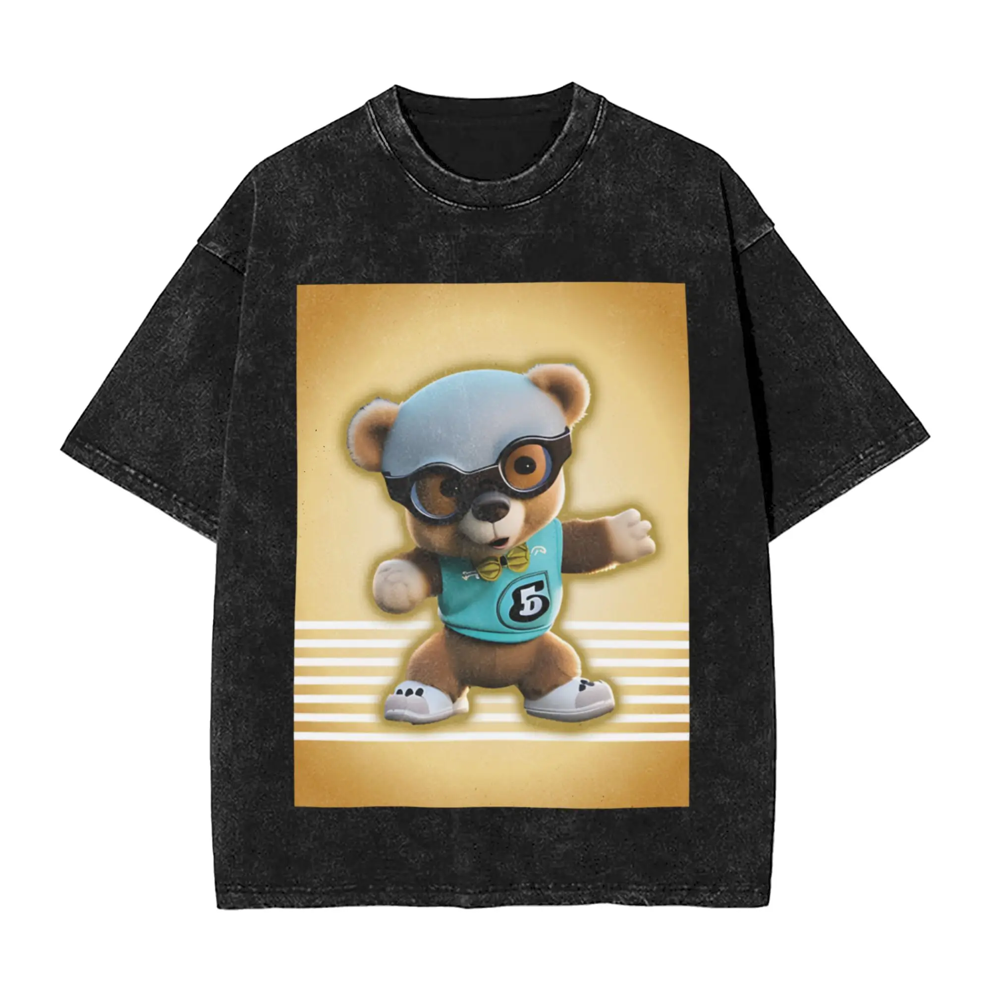 Hip Hop Bear - Lets Dance Classic Chic A Vintage Oversized Cotton Unisex T-Shirts