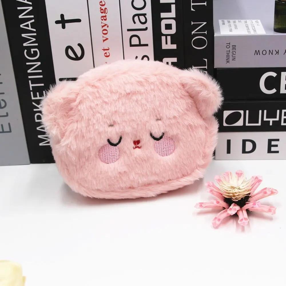 Cartoon Cartoon Plush Bear Wallet Cute Portable Portable Plush Coin Bag Plush Colorful Cartoon Bear Coin Purse Chlidren