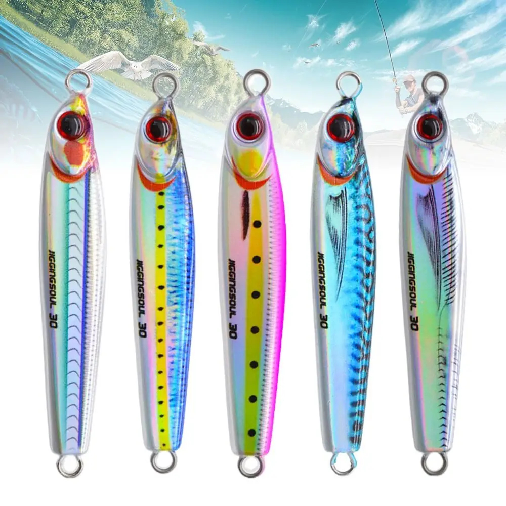 Sinking 10g 15g Spinning Baits Colorful Metal Fishing Lure Lead Casting Spanish mackerel Jig Bait