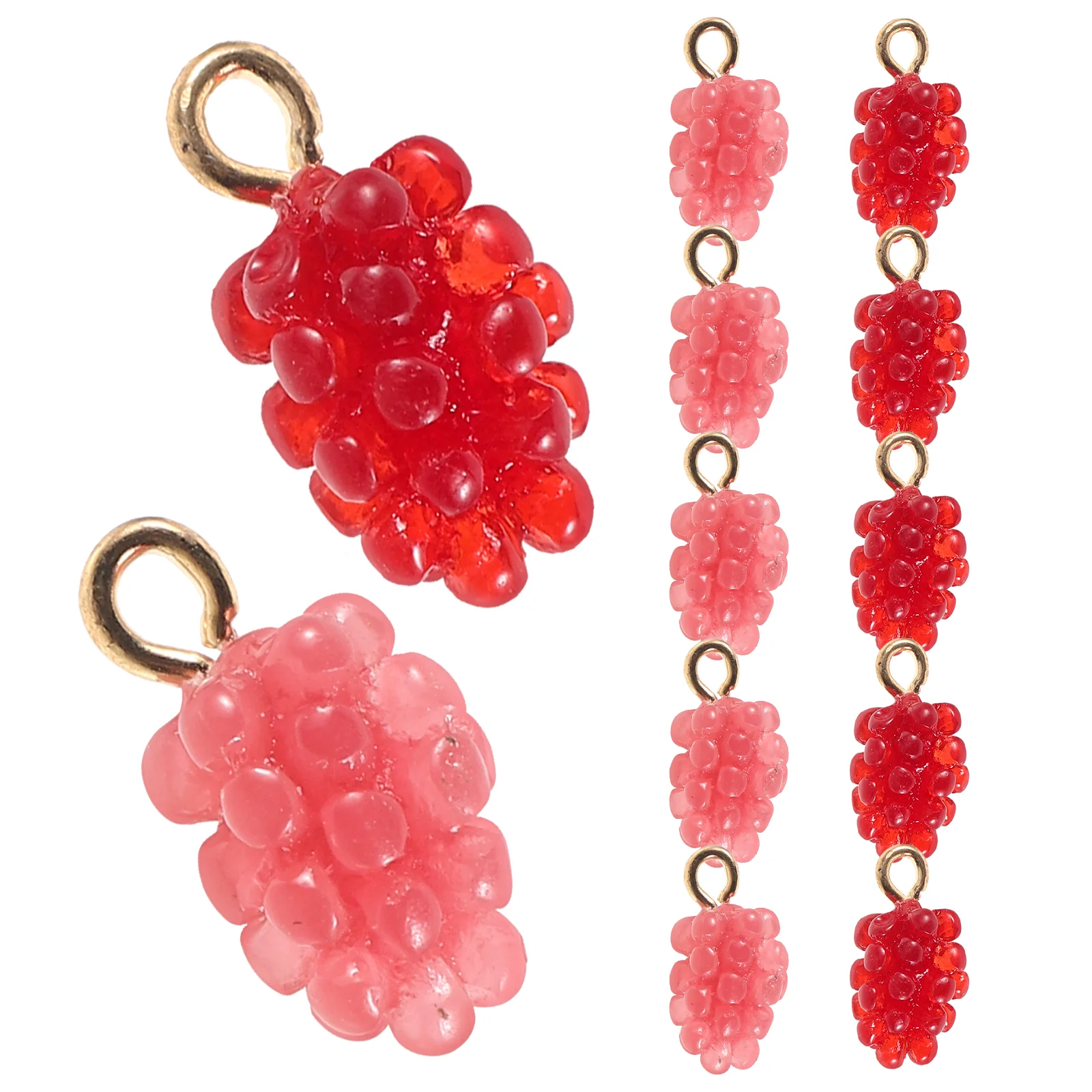 12 Pcs Grape Accessories DIY Jewelry Accessory Necklace Charm Resin Pendant Pendants Charms Ornaments for Crafts